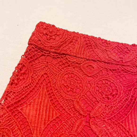 Hollister Red Lace Skirt Womens Size 5 - Picture 4 of 16